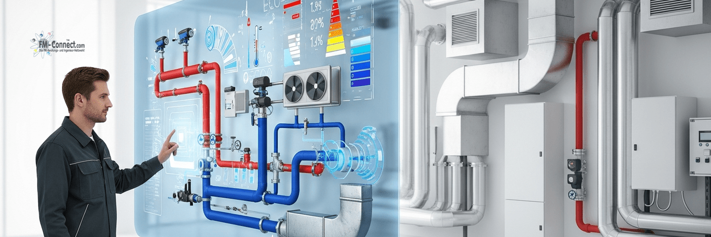 Konzept für technische Anlagen, Versorgung und Gebäudeautomation im Energiemanagement